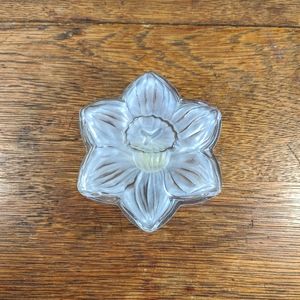 Crystal Flower Daffodil Trinket Box West Germany